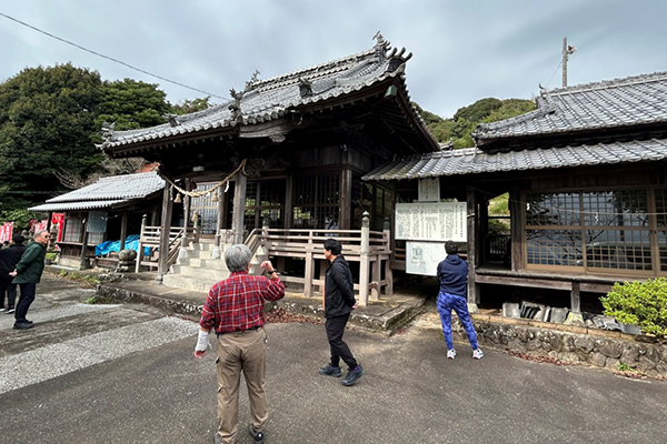 「横津神社」視察