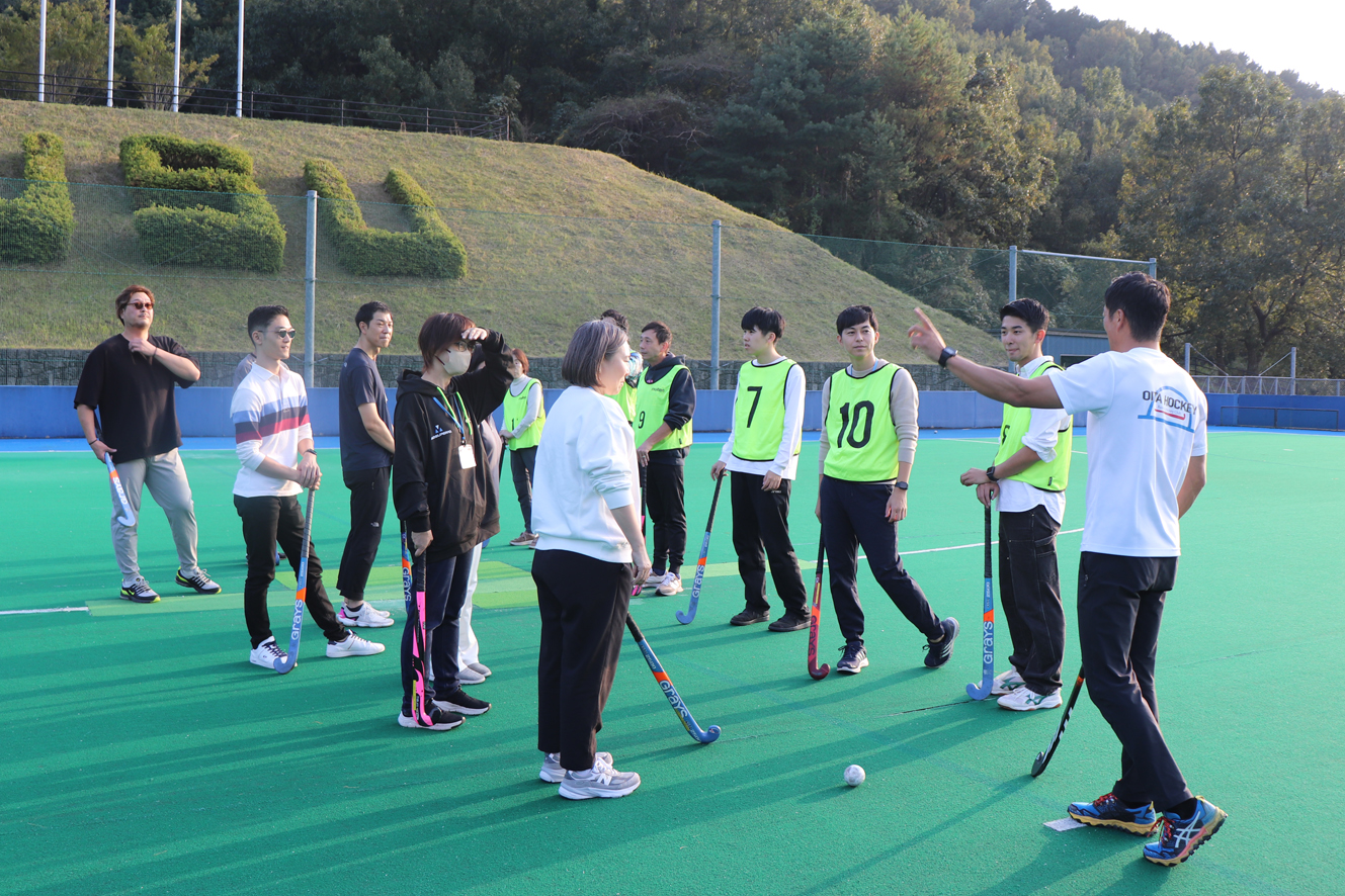 陸上ホッケー体験